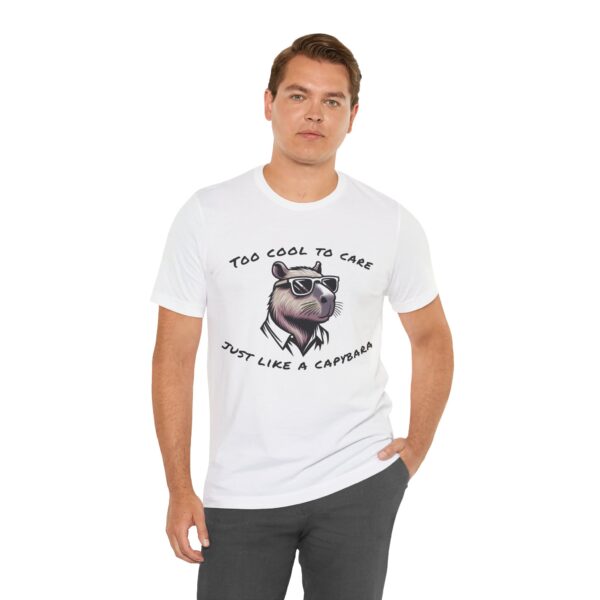 Unisex Jersey Short Sleeve Tee with Adorable Capybara Design – Soft and Stylish T-Shirt