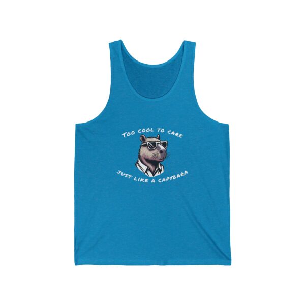 Unisex Jersey Tank Top with Cute Capybara Design – Perfect for Summer Style