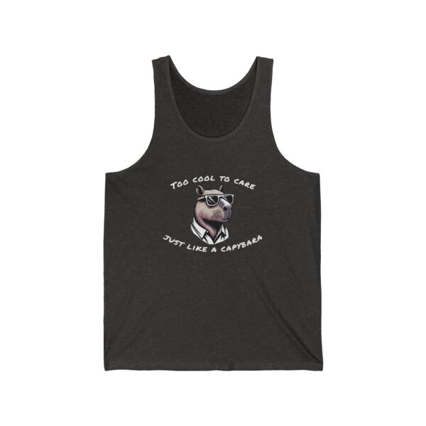 Unisex Jersey Tank Top with Cute Capybara Design – Perfect for Summer Style
