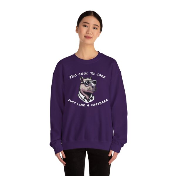 Unisex Heavy Blend™ Crewneck Sweatshirt with Cute Capybara Design – Embrace Comfort Every Day