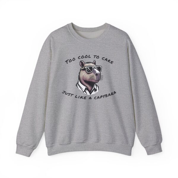 Unisex Heavy Blend™ Crewneck Sweatshirt with Cute Capybara Design – Embrace Comfort Every Day