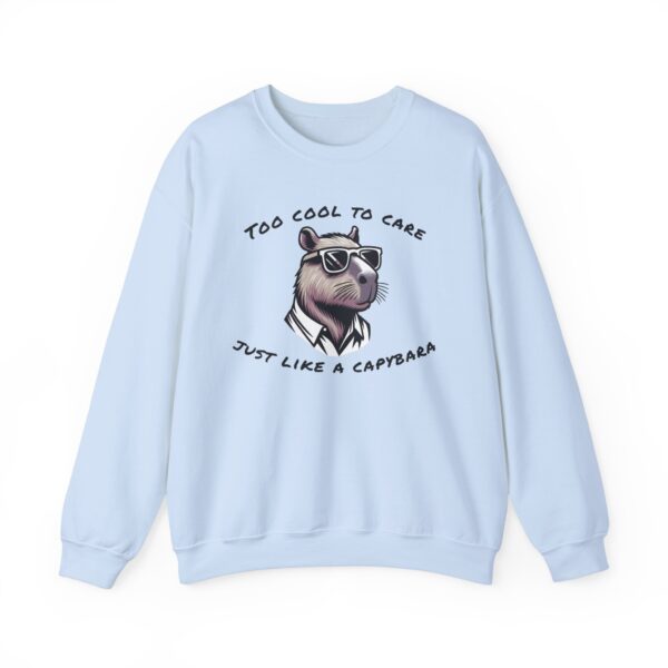 Unisex Heavy Blend™ Crewneck Sweatshirt with Cute Capybara Design – Embrace Comfort Every Day