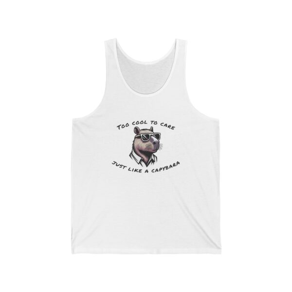 Unisex Jersey Tank Top with Cute Capybara Design – Perfect for Summer Style