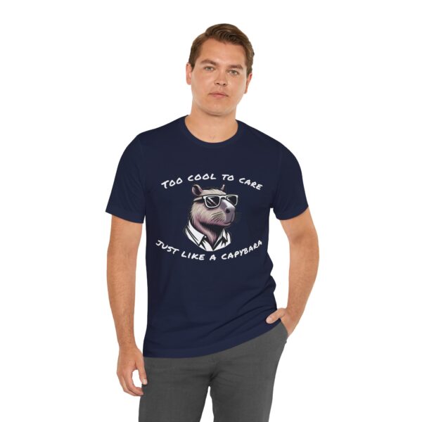 Unisex Jersey Short Sleeve Tee with Adorable Capybara Design – Soft and Stylish T-Shirt