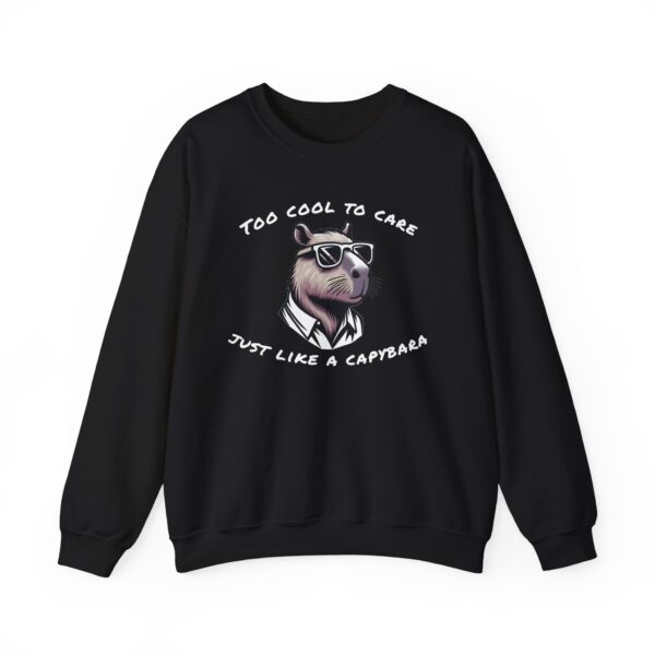 Unisex Heavy Blend™ Crewneck Sweatshirt with Cute Capybara Design – Embrace Comfort Every Day