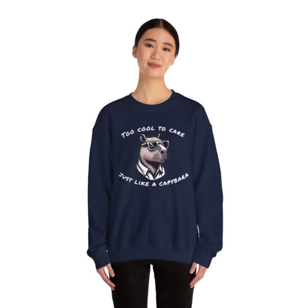 Unisex Heavy Blend™ Crewneck Sweatshirt with Cute Capybara Design – Embrace Comfort Every Day