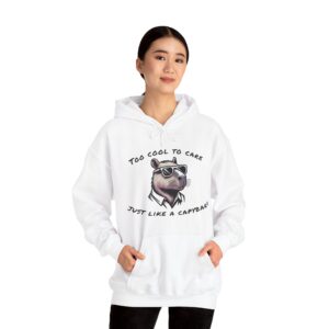 Unisex Heavy Blend™ Hooded Sweatshirt with Cute Capybara Design – Warm and Stylish Hoodie