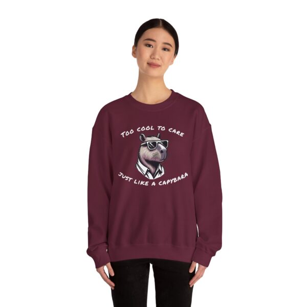Unisex Heavy Blend™ Crewneck Sweatshirt with Cute Capybara Design – Embrace Comfort Every Day