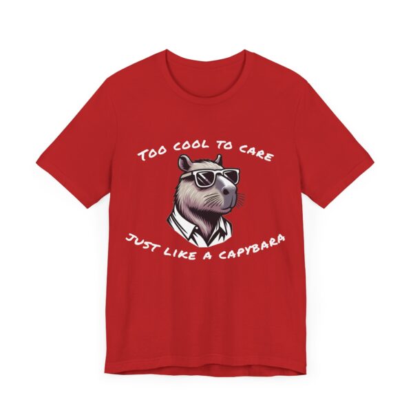 Unisex Jersey Short Sleeve Tee with Adorable Capybara Design – Soft and Stylish T-Shirt