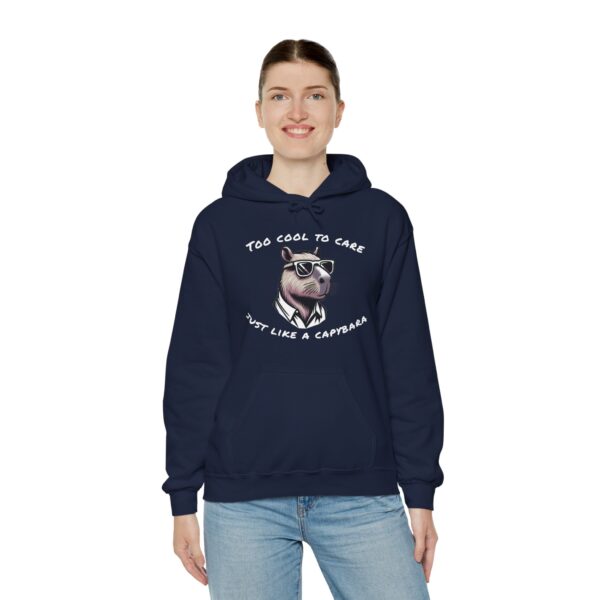 Unisex Heavy Blend™ Hooded Sweatshirt with Cute Capybara Design – Warm and Stylish Hoodie