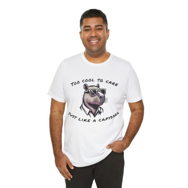 Unisex Jersey Short Sleeve Tee with Adorable Capybara Design – Soft and Stylish T-Shirt