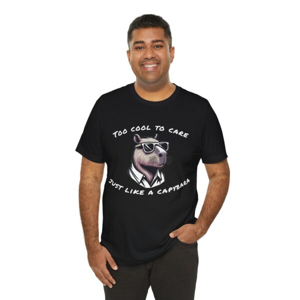 Unisex Jersey Short Sleeve Tee with Adorable Capybara Design – Soft and Stylish T-Shirt