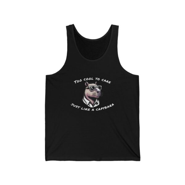 Unisex Jersey Tank Top with Cute Capybara Design – Perfect for Summer Style