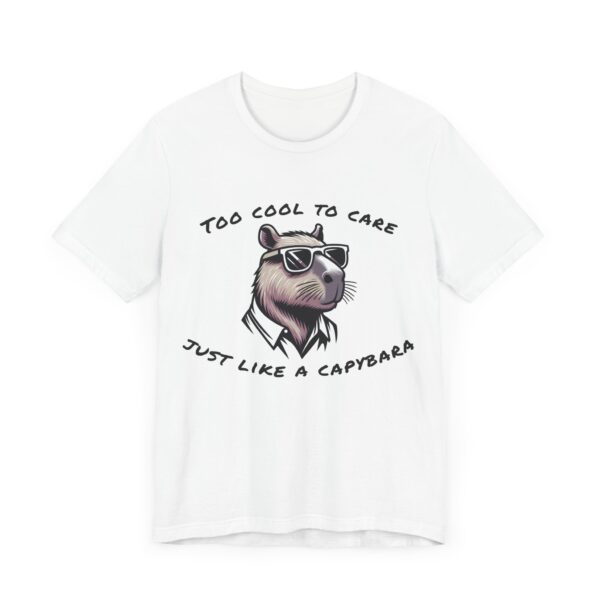 Unisex Jersey Short Sleeve Tee with Adorable Capybara Design – Soft and Stylish T-Shirt