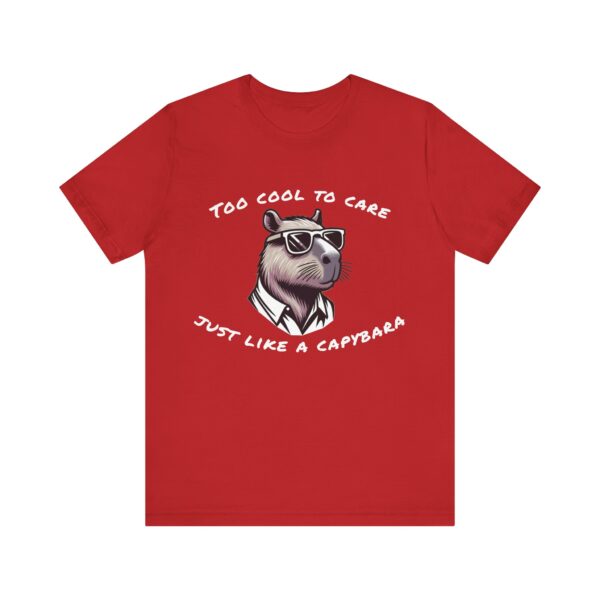 Unisex Jersey Short Sleeve Tee with Adorable Capybara Design – Soft and Stylish T-Shirt