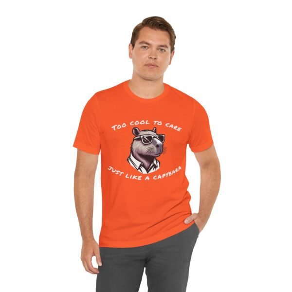 Unisex Jersey Short Sleeve Tee with Adorable Capybara Design – Soft and Stylish T-Shirt