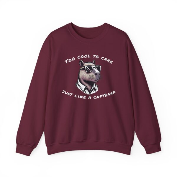 Unisex Heavy Blend™ Crewneck Sweatshirt with Cute Capybara Design – Embrace Comfort Every Day