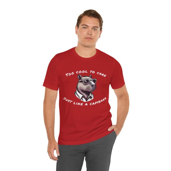 Unisex Jersey Short Sleeve Tee with Adorable Capybara Design – Soft and Stylish T-Shirt