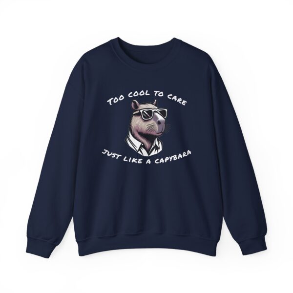 Unisex Heavy Blend™ Crewneck Sweatshirt with Cute Capybara Design – Embrace Comfort Every Day
