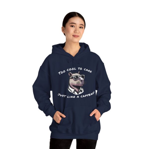 Unisex Heavy Blend™ Hooded Sweatshirt with Cute Capybara Design – Warm and Stylish Hoodie