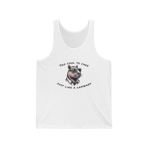 Unisex Jersey Tank Top with Cute Capybara Design – Perfect for Summer Style