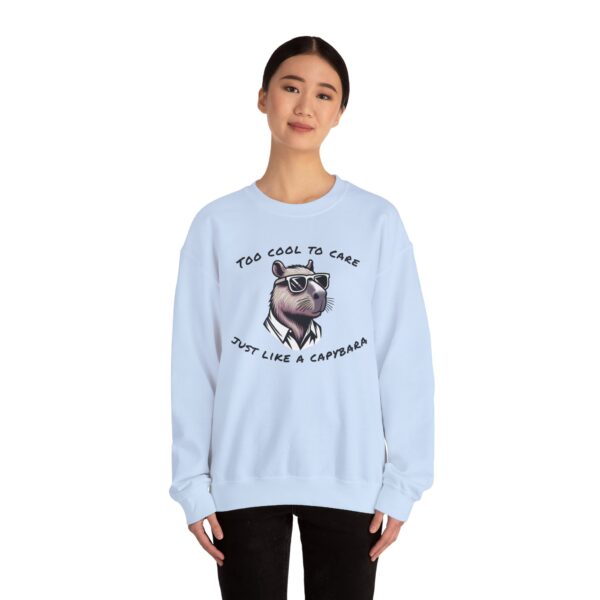Unisex Heavy Blend™ Crewneck Sweatshirt with Cute Capybara Design – Embrace Comfort Every Day