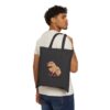 "Capybara Cotton Canvas Tote Bag – Eco-Friendly and Cute Design for Everyday Use"
