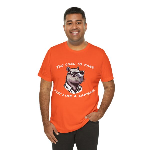 Unisex Jersey Short Sleeve Tee with Adorable Capybara Design – Soft and Stylish T-Shirt