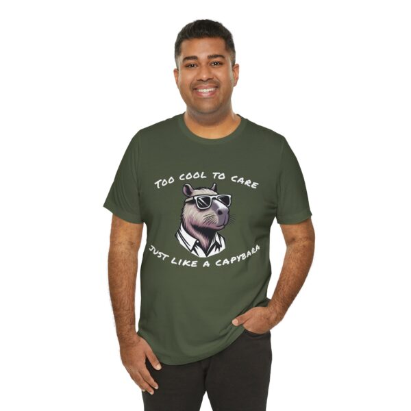 Unisex Jersey Short Sleeve Tee with Adorable Capybara Design – Soft and Stylish T-Shirt
