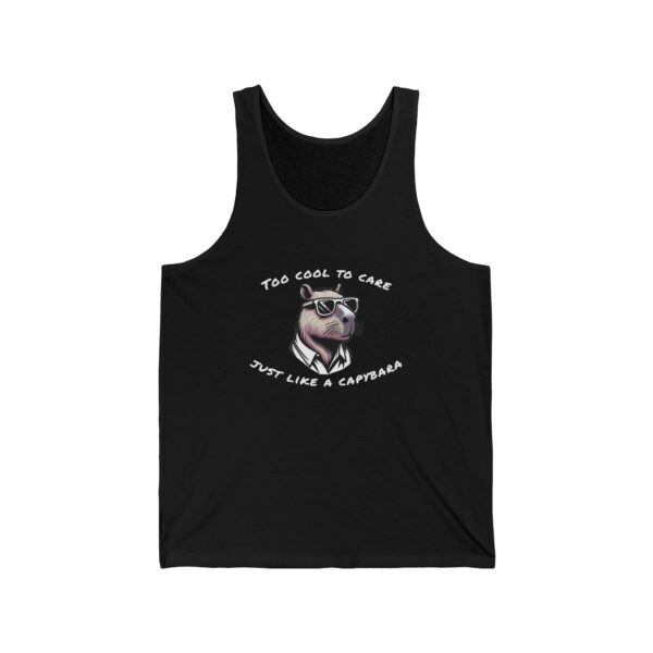 Unisex Jersey Tank Top with Cute Capybara Design – Perfect for Summer Style