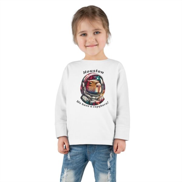 Toddler Long Sleeve Tee with Adorable Capybara Design – Soft, Warm, and Fun for Everyday Wear