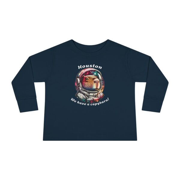 Toddler Long Sleeve Tee with Adorable Capybara Design – Soft, Warm, and Fun for Everyday Wear