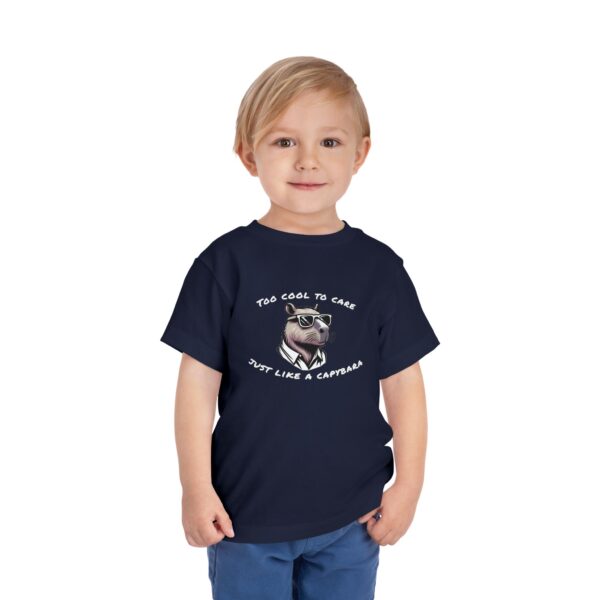 Toddler Short Sleeve Tee with Adorable Capybara Design – Soft, Fun, and Perfect for Everyday Play