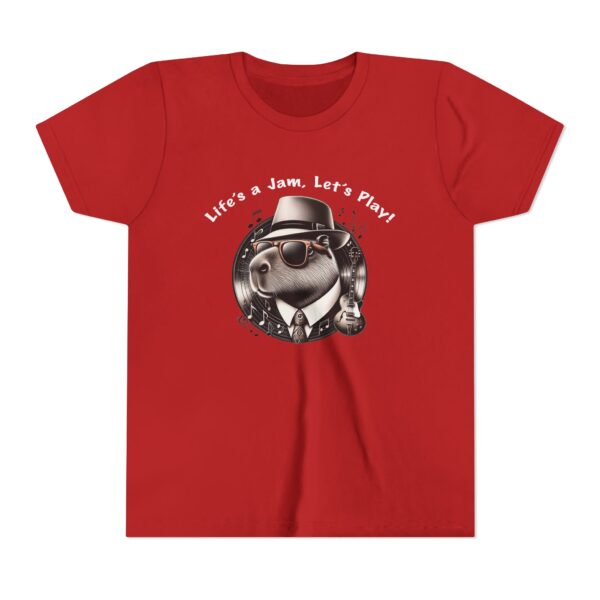 Youth Short Sleeve Tee with Cute Capybara Design – Soft, Fun, and Perfect for Everyday Wear