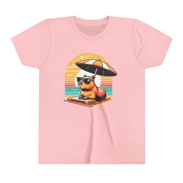 Youth Short Sleeve Tee with Cute Capybara Design – Soft, Fun, and Perfect for Everyday Wear