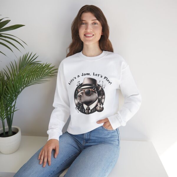 Unisex Heavy Blend™ Crewneck Sweatshirt with Cute Capybara Design – Embrace Comfort Every Day