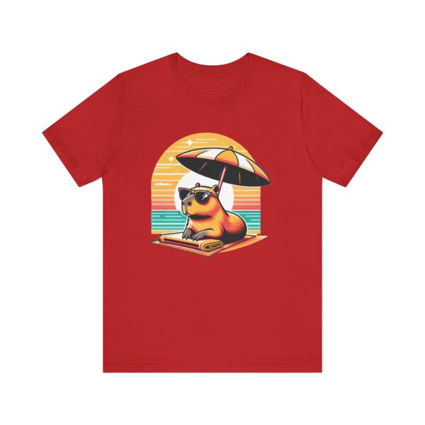Unisex Jersey Short Sleeve Tee with Adorable Capybara Design – Soft and Stylish T-Shirt