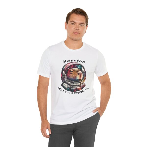 Unisex Jersey Short Sleeve Tee with Adorable Capybara Design – Soft and Stylish T-Shirt