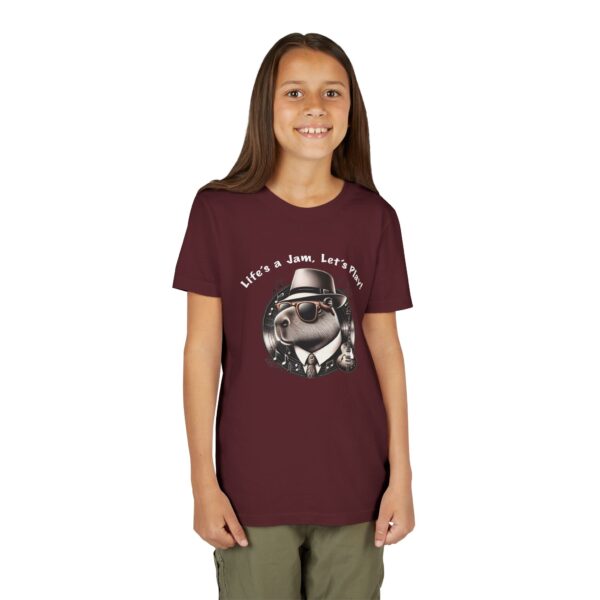 Youth Short Sleeve Tee with Cute Capybara Design – Soft, Fun, and Perfect for Everyday Wear