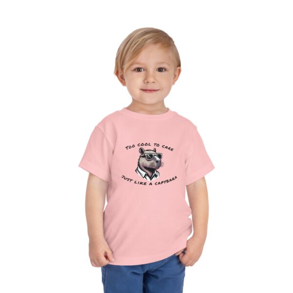 Toddler Short Sleeve Tee with Adorable Capybara Design – Soft, Fun, and Perfect for Everyday Play
