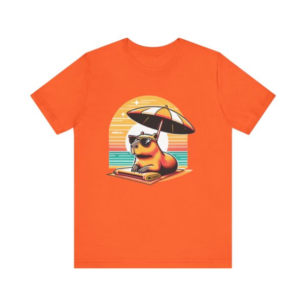 Unisex Jersey Short Sleeve Tee with Adorable Capybara Design – Soft and Stylish T-Shirt