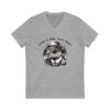 Unisex Short Sleeve V-Neck T-Shirt with Cute Capybara Design – Comfortable Casual Wear