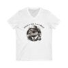 Unisex Short Sleeve V-Neck T-Shirt with Cute Capybara Design – Comfortable Casual Wear
