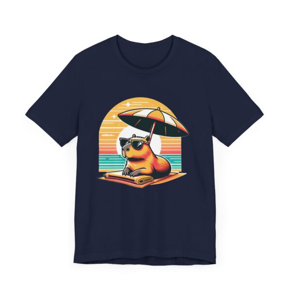 Unisex Jersey Short Sleeve Tee with Adorable Capybara Design – Soft and Stylish T-Shirt