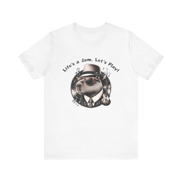 Unisex Jersey Short Sleeve Tee with Adorable Capybara Design – Soft and Stylish T-Shirt