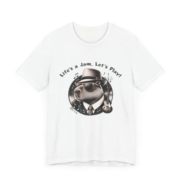 Unisex Jersey Short Sleeve Tee with Adorable Capybara Design – Soft and Stylish T-Shirt