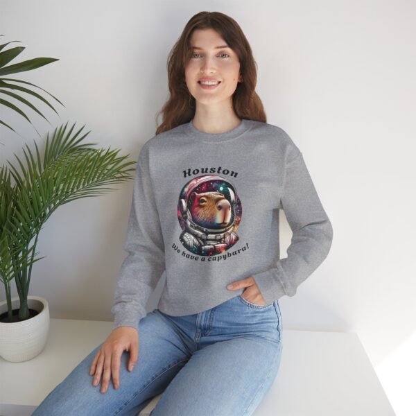 Unisex Heavy Blend™ Crewneck Sweatshirt with Cute Capybara Design – Embrace Comfort Every Day