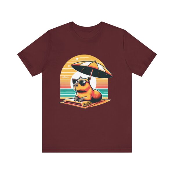 Unisex Jersey Short Sleeve Tee with Adorable Capybara Design – Soft and Stylish T-Shirt