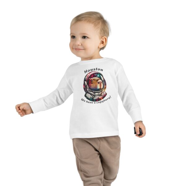 Toddler Long Sleeve Tee with Adorable Capybara Design – Soft, Warm, and Fun for Everyday Wear