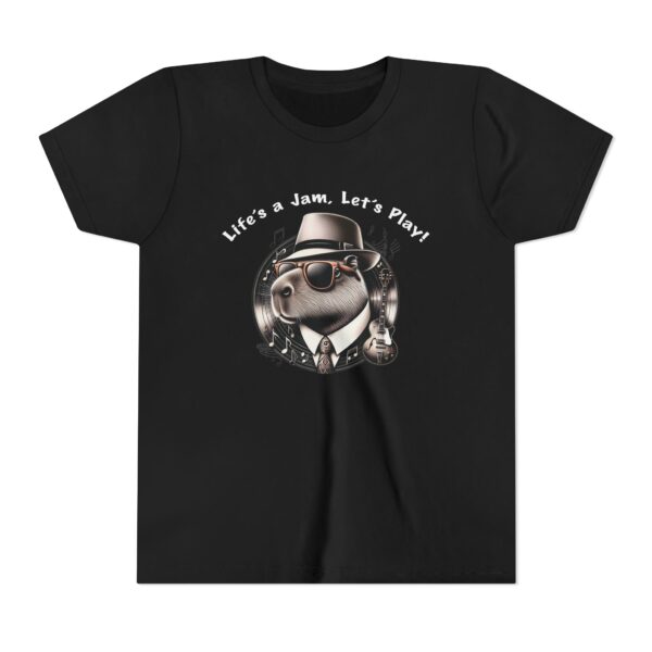 Youth Short Sleeve Tee with Cute Capybara Design – Soft, Fun, and Perfect for Everyday Wear